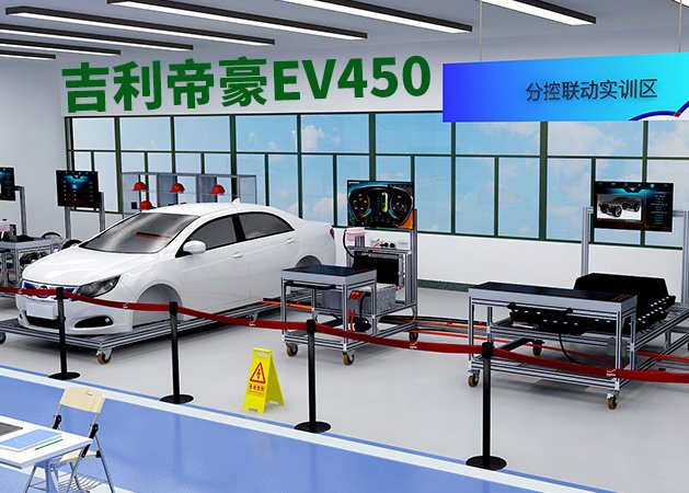 吉利帝豪EV450.新能源分控聯(lián)動式系統(tǒng)實訓